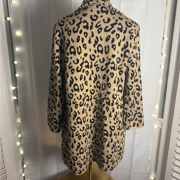 Kasper Tan and Black Blazer Classic Leopard Print - Picture 3 of 9